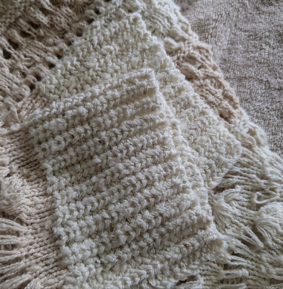 🍦🩷 Anthropologie Pilcro Cotton Blend Palmer Open-Stitch Knit Pullover, S - Picture 7 of 11